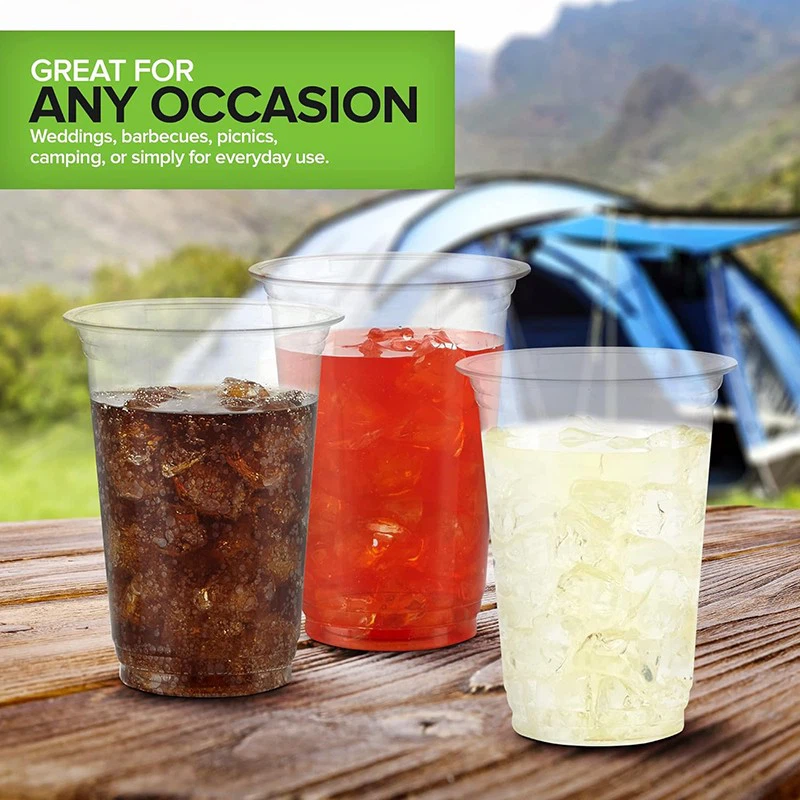 plastic logo cups 12oz